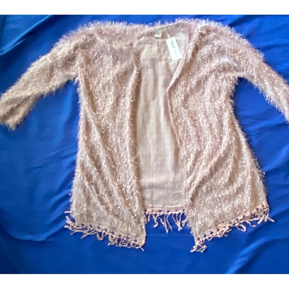 Women’s pink cardigan sweater